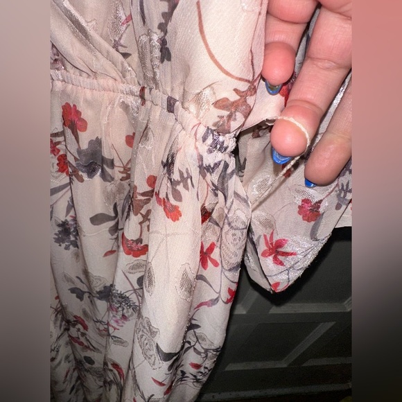 Baltic Born Luca Jacquard Cherry Blossom Kimono Maxi Dress - Picture 12 of 15